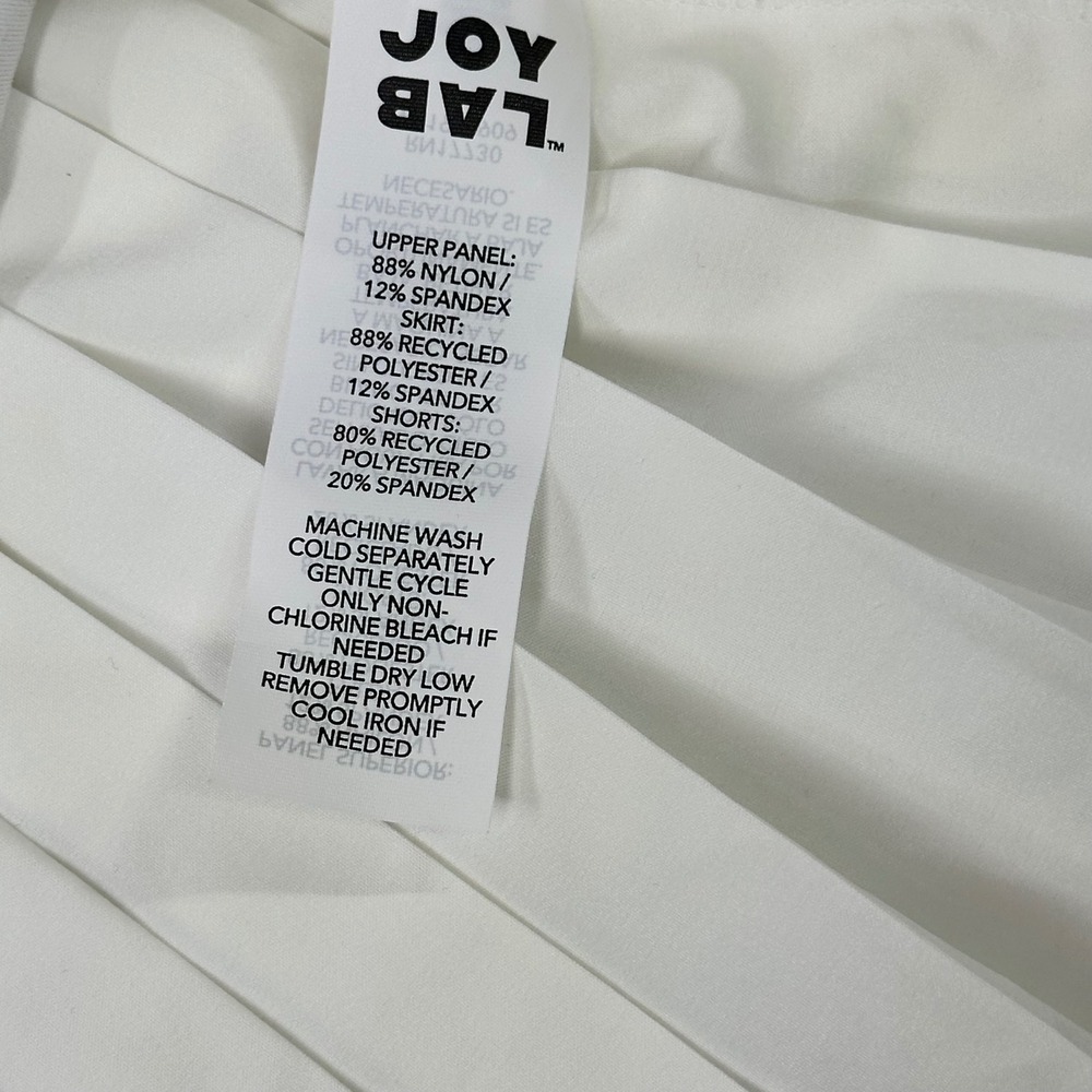 JoyLab White Pleated Tennis Skort Athletic Skirt Built-in Shorts XS 309011737 - Picture 5 of 8